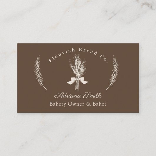 手引モダンき小麦ベーカリー 名刺 (正面)