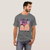 手形を支払う手形は支払おもしろい引用文 Tシャツ (正面フル)