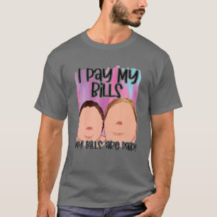 手形を支払う手形は支払おもしろい引用文 Tシャツ