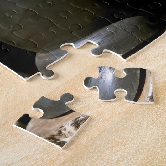 手彫りのドラム、リビングストン、ザンビア ジグソーパズル (側面)