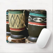 手彫りのドラム、リビングストン、ザンビア マウスパッド (マウス)