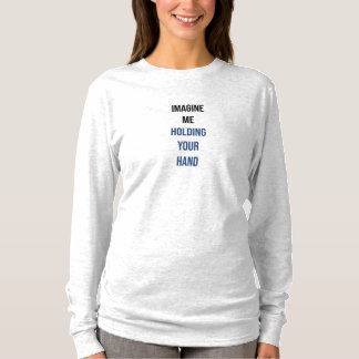 手想像でTシャツを持って Tシャツ