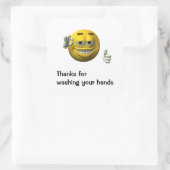 手感謝していを洗う スクエアシール (バッグ)