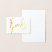 手感謝してい型金モダン箔箔 箔カード (ディスプレー)