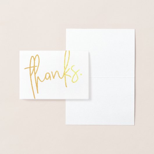 手感謝してい型金モダン箔箔 箔カード (ディスプレー)