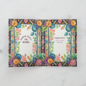 手打パーソナライズされたちカー異教のド民俗フローラ カード (内部)