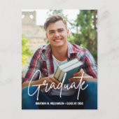 手打モダンち台本大学院カスタム写真 案内ポストカード (正面)