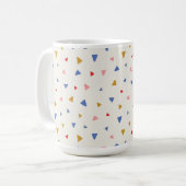 手投げ三角形パターン コーヒーマグカップ (正面左)
