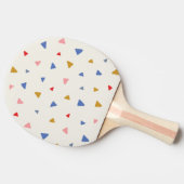 手投げ三角形パターン 卓球ラケット (横)