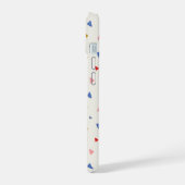 手投げ三角形パターン iPhone 15ケース (左側面)