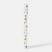 手投げ三角形パターン iPhone 15ケース (右側面)