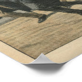 手押し結婚車のAの車 ポスター (角)