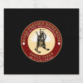 手押し自家製アップルサイダーテンプレート ビールラベル (シングルラベル)