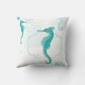 手押し色彩の鮮やかヴィンテージ手書きスクロール クッション (裏面)