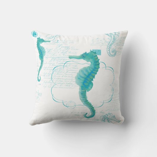 手押し色彩の鮮やかヴィンテージ手書きスクロール クッション (裏面)