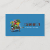 手押し花花 – ガーデニングサービスアート 名刺 (正面)