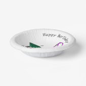 手押し車と手押しトロリー漫画イラストレーション ペーパーボウル (傾斜あり)