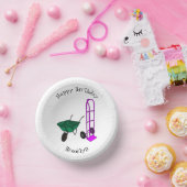 手押し車と手押しトロリー漫画イラストレーション ペーパーボウル (パーティー)