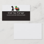 手押し車の人のシェフの巨大な野菜ビジネス… 名刺 (正面/裏面)