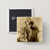 -手押し車の集団魅力的、クライド 缶バッジ (正面&裏面)