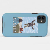 手押し車、アラスカ毛布のトスのヴィンテージ旅行 Case-Mate iPhoneケース (裏面(横))