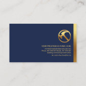 手押し金ゴールドツール建築 名刺 (裏面)