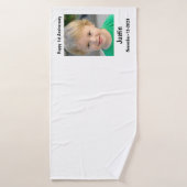 手拭パーソナライズされたい:自分の写真と文字を作成 バスタオル (バスタオル)