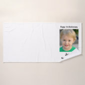 手拭パーソナライズされたい:自分の写真と文字を作成 バスタオル (バスタオル)