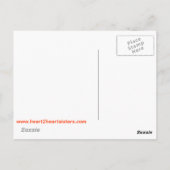 手持ちハート2ハート ポストカード (裏面)