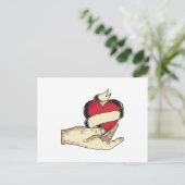 手持ちハート ポストカード (スタンド正面)