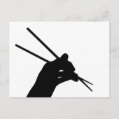 手持ち箸はがき ポストカード (正面)