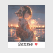 手持ち花火/Hand held fireworks | 東京娘 GenerartiveAI シール (シート)