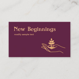 手持ち葉植物健康相談員 名刺