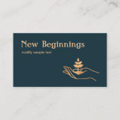 手持ち葉植物健康相談員 名刺 (正面)