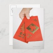 手持ち金中国の封筒 ポストカード (正面/裏面)