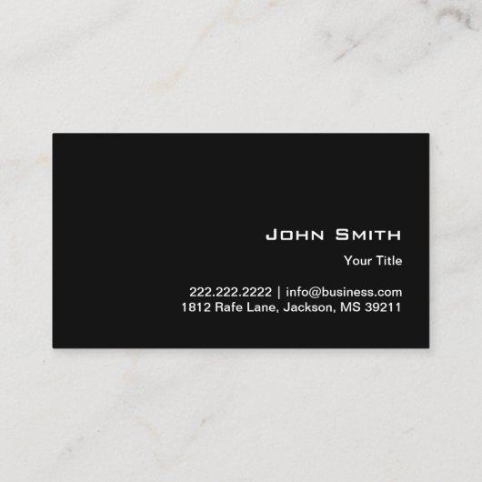 手持ち電球ダーク名刺 名刺 (裏面)