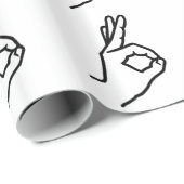 手指のok ラッピングペーパー (ロールコーナー)