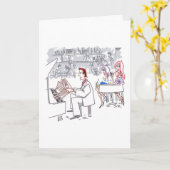 手指グリーティングカード カード (黄色い花)