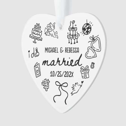 手描お洒落きの新しい初めてのクリスマス オーナメント (正面)