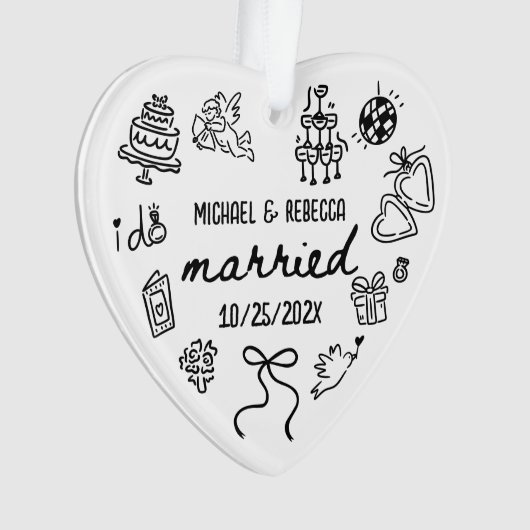 手描お洒落きの新しい初めてのクリスマス オーナメント (正面)