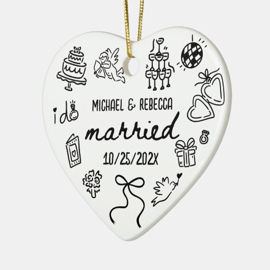 手描お洒落きの新しい初めてのクリスマス セラミックオーナメント (左)