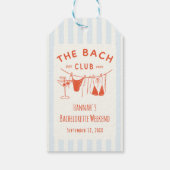 手描お洒落きオレンジカクテルバチェロレッテ ギフトタグ (裏面)