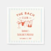 手描お洒落きオレンジカクテルバチェロレッテ スタンダードカクテルナプキン (正面)