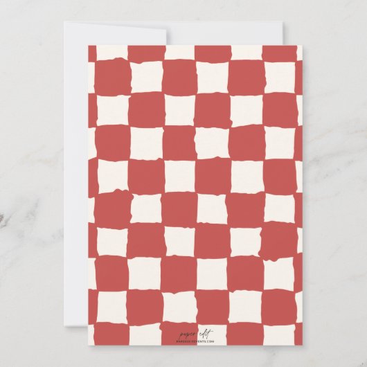 手描お洒落きクリスマスパーティの招待状 招待状 (裏面)