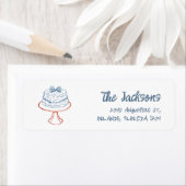 手描お洒落きクリスマス差出人住所 ラベル (インサイチュ)