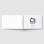 手描お洒落きケーキ結婚ズ ゲストブック (全面)