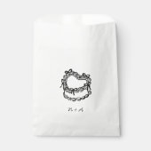 手描お洒落きケーキ結婚ズ フェイバーバッグ (正面)