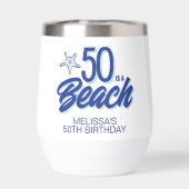 手描お洒落きドードル50thビーチ誕生日 (背面)