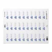 手描お洒落きドードル50thビーチ誕生日 ラベル (フルシート)