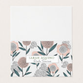 手描お洒落き消音した花産真骨助産師 名刺 (外部フラット)